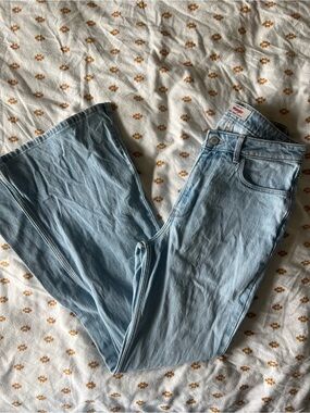 Wrangler Light Blue High-Rise Wide Leg Jeans
